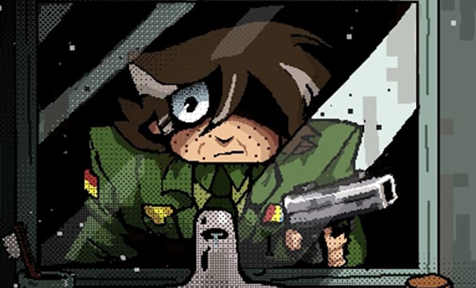 draw pixel art illustration and animation