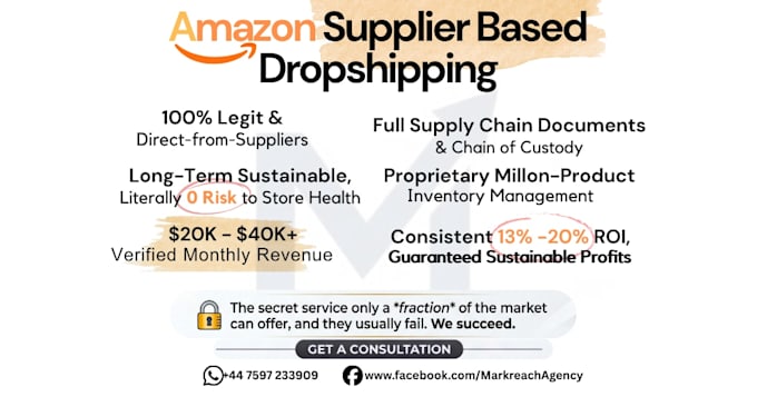 build and manage your amazon drop shipping store with verified suppliers
