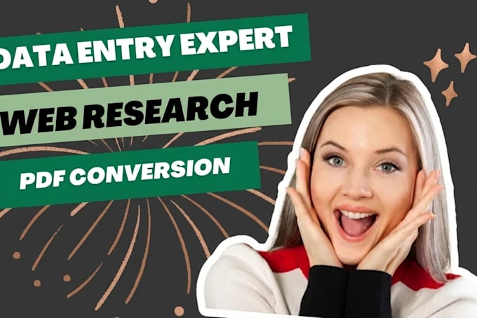 do data entry, lead generation, PDF conversion, web research