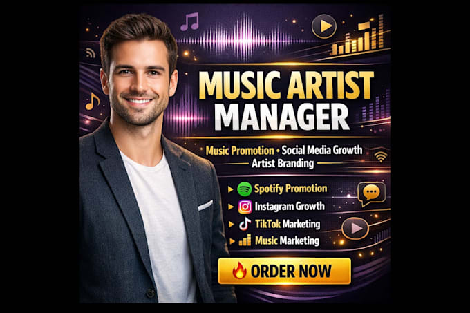 Be your music artist manager for social media growth and music ...