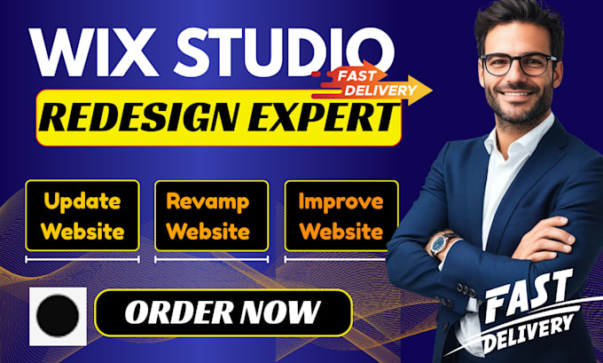 redesign wix studio website revamp wix website update responsive wix website
