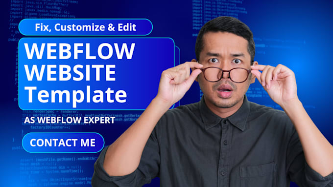 fix webflow website design, edit webflow template, fix webflow as webflow expert