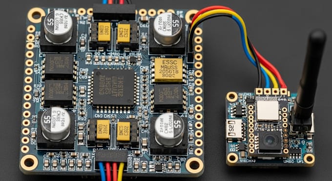 design micro drone flight controller pcb and uav embedded system with stm32