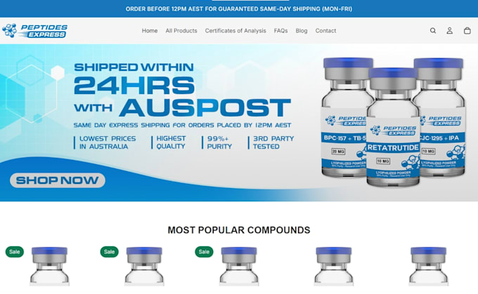 design peptide label fda compliant peptide website research peptide website sarm