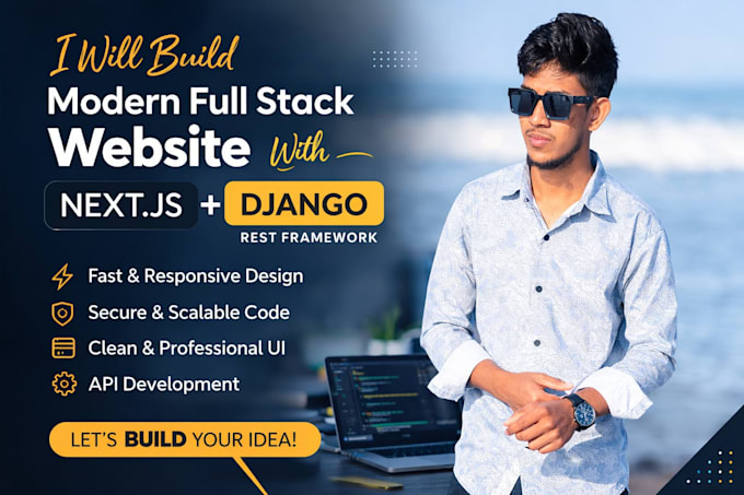 build full stack website with nextjs and django