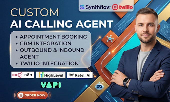Build n8n ai voice agent, ai calling agent, vapi, and retell ai voice ...