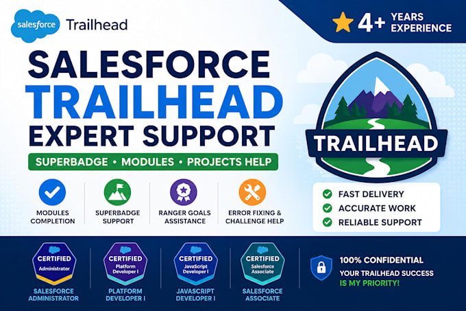 help with salesforce trailhead challenges and super badges