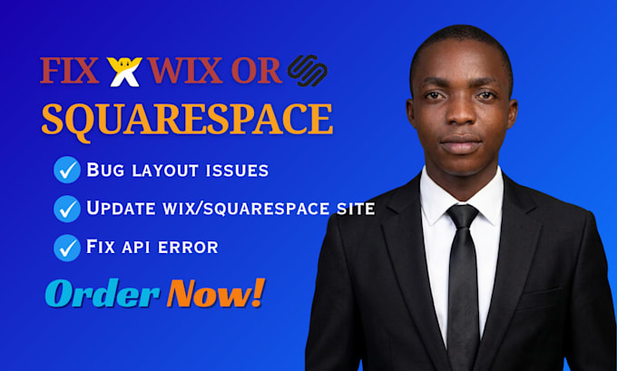 fix wix bugs layout issues update wix squarespace website and API errors