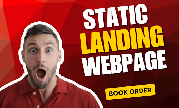 design static website or HTML CSS landing page