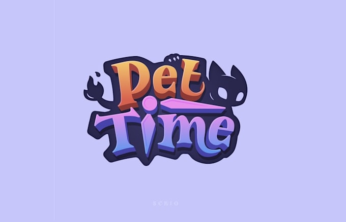 design web mobile pet collecting game logo