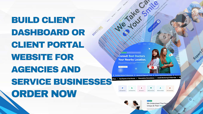 build client dashboard or client portal website for agencies and service busines