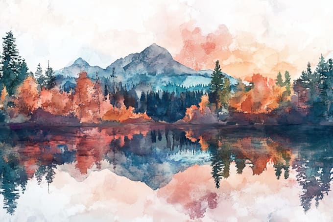 paint landscapes in watercolor