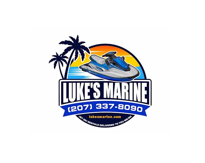 create creative and good looking jet ski logo design