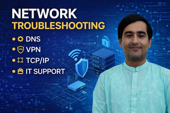 setup and troubleshoot computer networks, dns, VPN and IT infrastructure