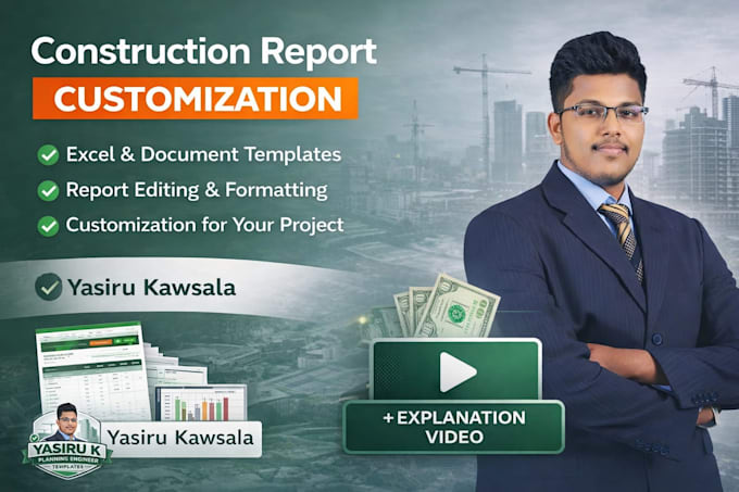 customize construction reports and excel reports for your project