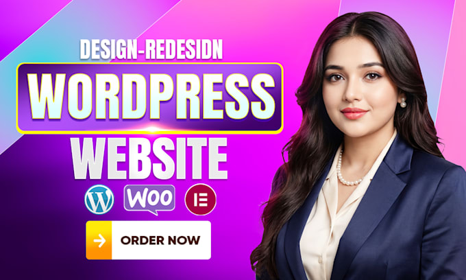 design or redesign wordpress website, business website development