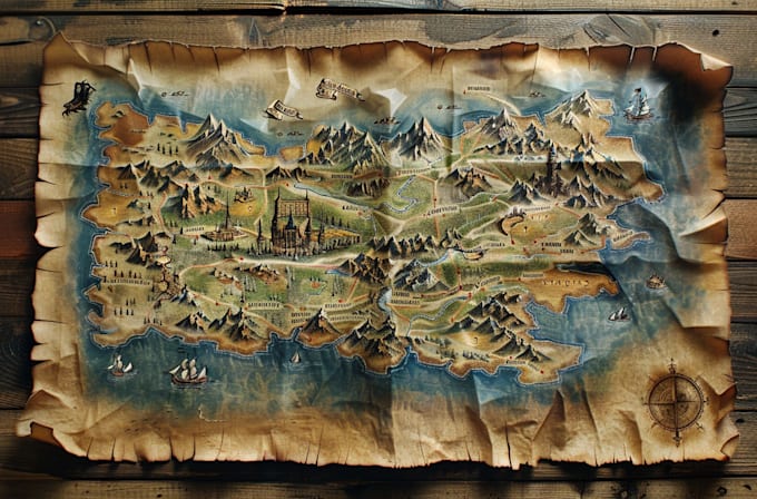 draw a map illustration for your project