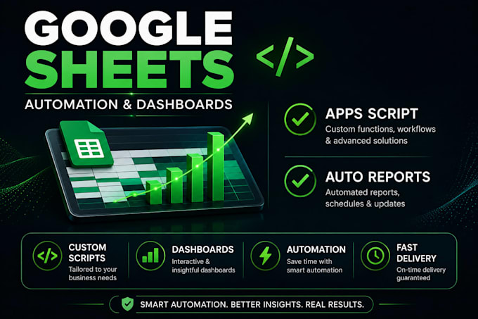automate google sheets and build dashboards with apps script