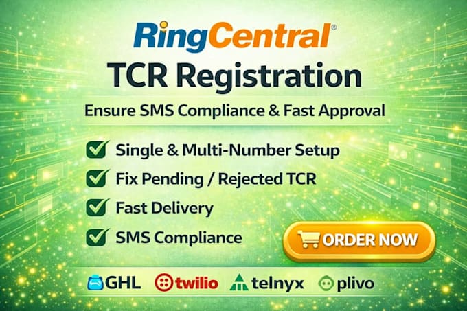 handle ringcentral tcr setup, SMS compliance, and fast approval
