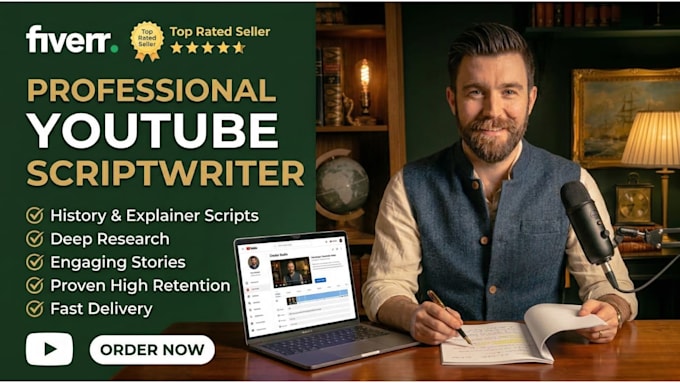 write an professional history script for youtube