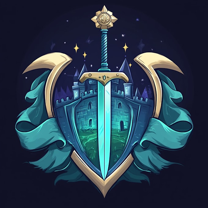 do a fantasy game logo
