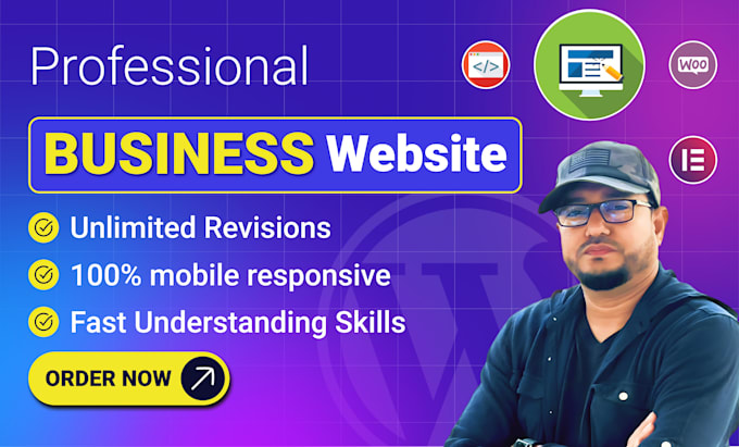 do website development for your business, wordpress website