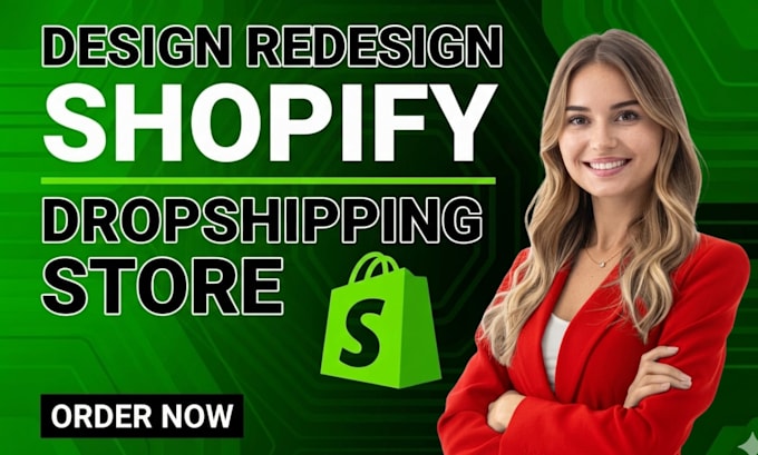design a branded shopify dropshipping store or website