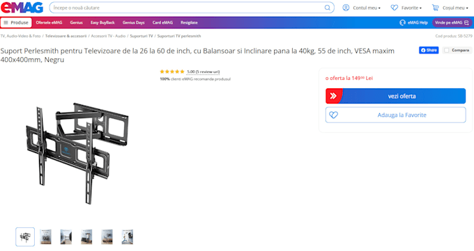 list products on emag romania