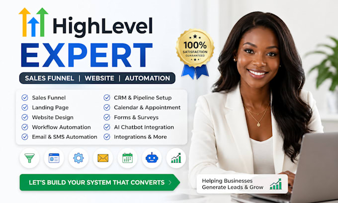 gohighlevel website design gohighlevel landing page go high level sales funnel