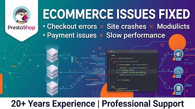 fix prestashop bugs, errors and ecommerce issues