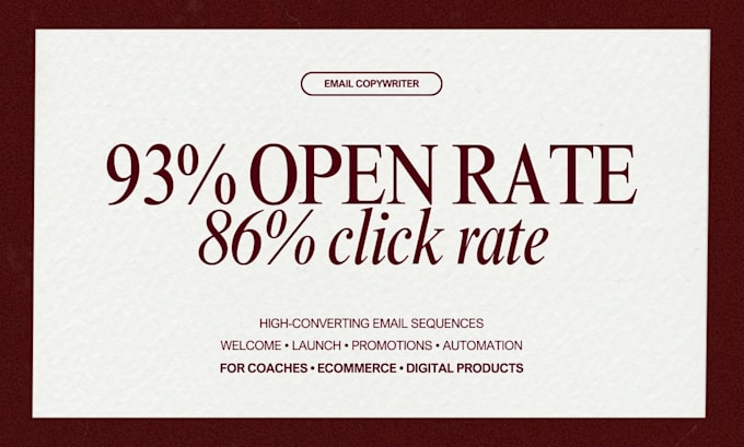 write high converting email sequences and email copy