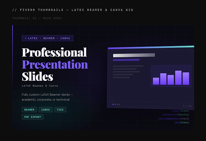 create professional presentation slides using latex beamer