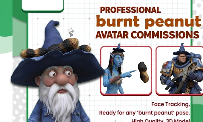 create custom 3d vtuber, burnt peanut, ar face tracking for streaming