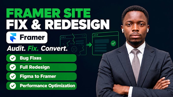 build framer website fix framer website redesign framer website framer developer