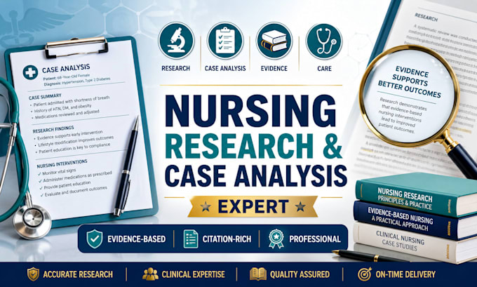 research and analyze nursing cases with citations
