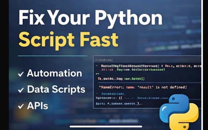 Fix bugs in your python script quickly and professionally by Felipenule ...
