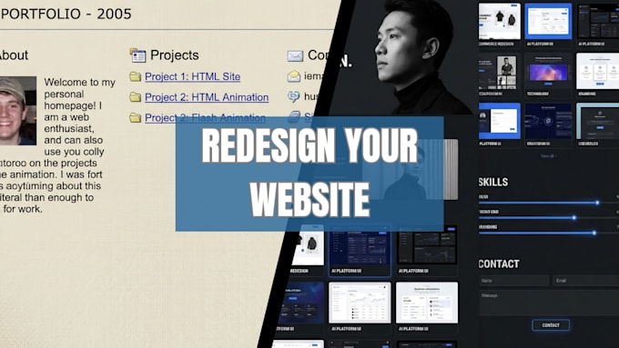 redesign your existing website for a modern, responsive look