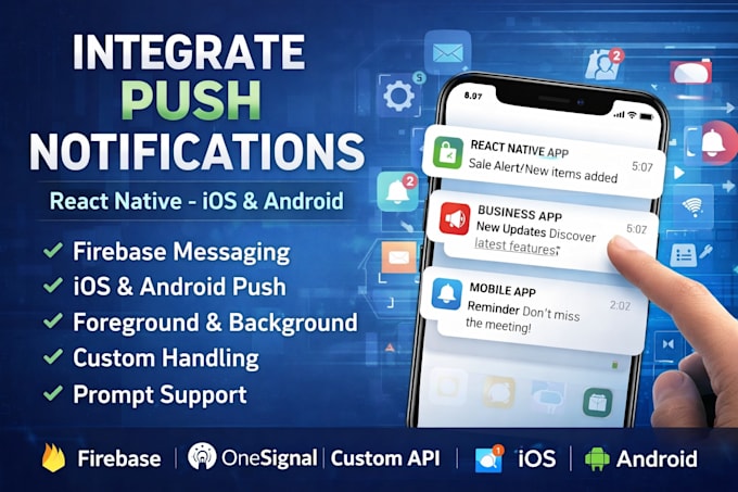 integrate push notification in react native