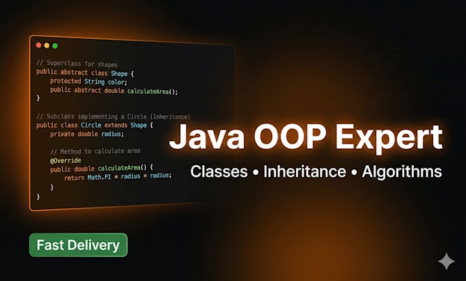 code or debug your java object oriented programming projects