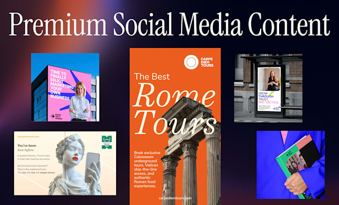 design branded social media graphics