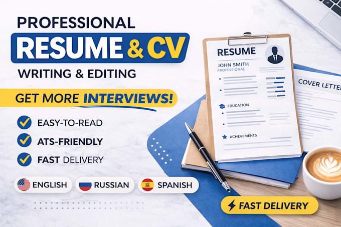 write or edit a professional resume CV that gets interviews
