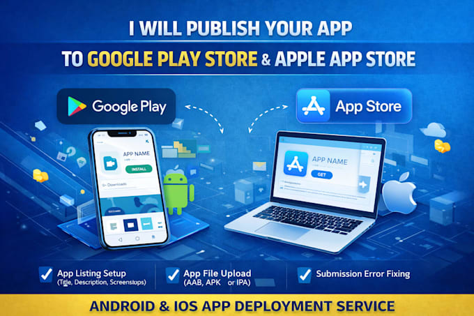 deploy your app on android play store and apple app store