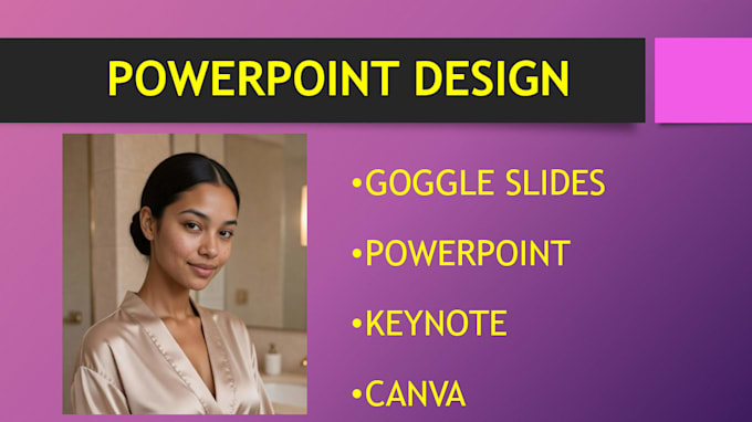 create powerpoint presentation design, canva and goggle slide