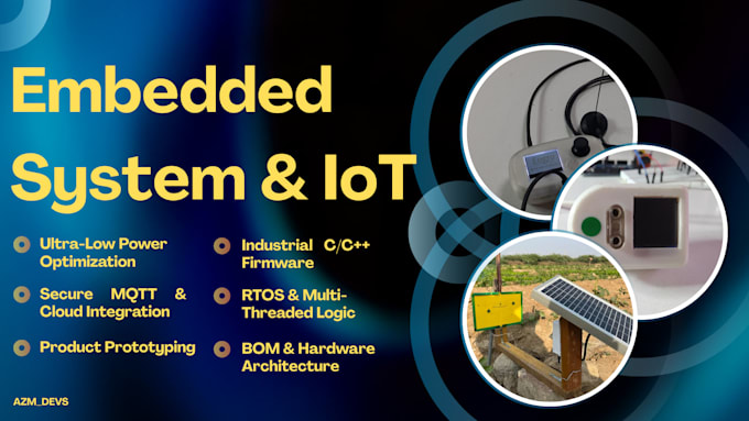 develop embedded systems and iot solutions for esp32 stm32