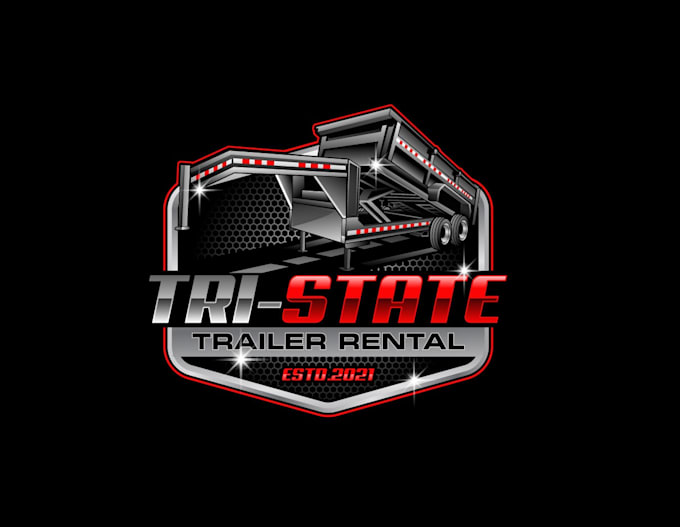 create high quality and beautiful dump trailer logo design
