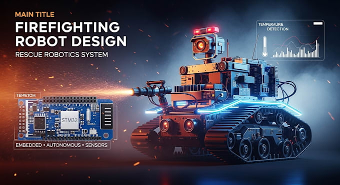 firefighting robot, rescue robotics platform with autonomous navigation system
