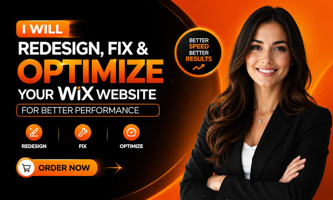 redesign, fix and optimize your wix website for better performance