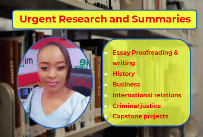 tutor and urgently edit and refine your research