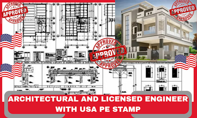 Building plan architect engineer pe stamp permit drawing shed plan ...