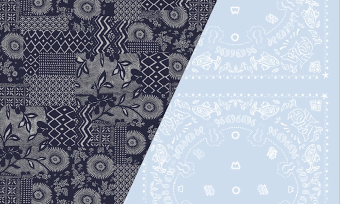 create bandana print patterns for you